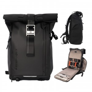 Besnfoto Waterproof Photography Backpack – Roll Top, 15” Laptop